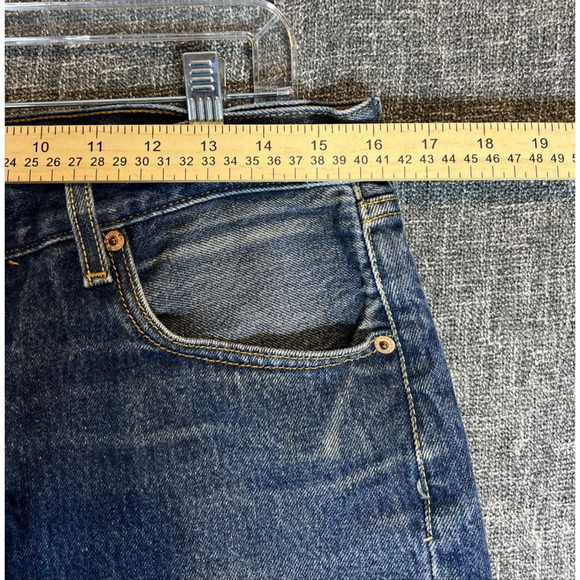 Levi's 501 XX Jeans Men's Size 35 X 30 Denim Blue Button Fly Med Wash Straight - Picture 4 of 9